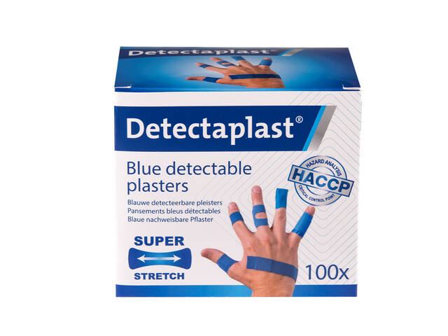 Elastische bl textielpleister Detectaplast assorti