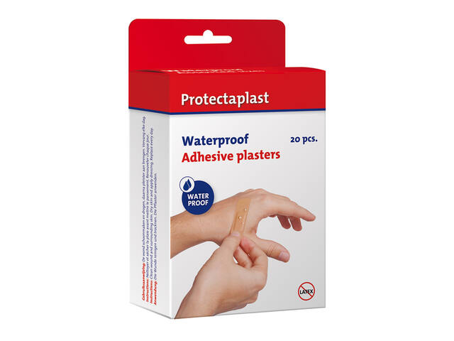 Waterafstotende bruine pleisters Protectaplast ass