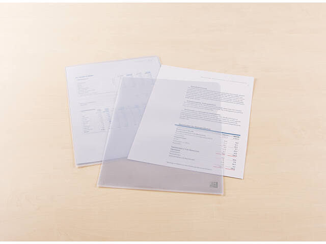 L-map Oxford A4 PVC 140  glashelder 100 stuks