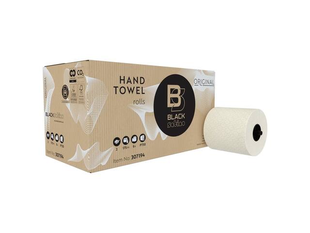 Handdoekrol BlackSatino PT50 2laags 175m wit