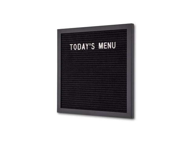 Letterbord IEZZY 30x30cm zwart hout