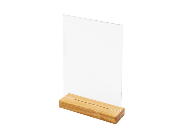 Menukaarthouder IEZZY T tafeldisplay A4 hout