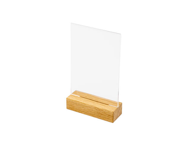 Menukaarthouder IEZZY T tafeldisplay A6 hout