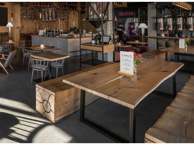 Menukaarthouder IEZZY T tafeldisplay A5 hout