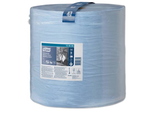 Poetspapier Tork W1 Industrial Premium blauw