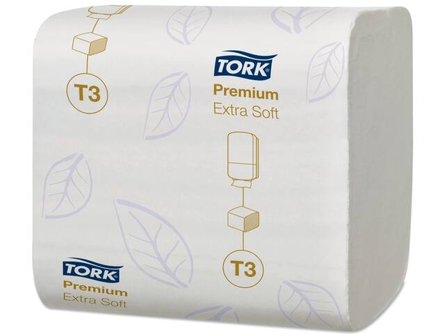 Toiletpapier Tork T3 Premium gevouwen wit 114276