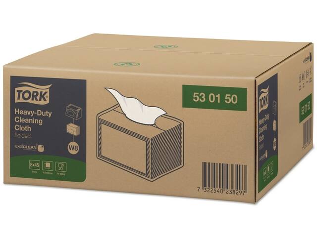 Reinigingsdoek Tork W8 Premium Heavy Duty wit
