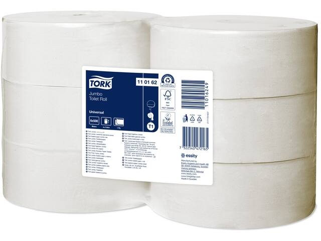 Toiletpapier Tork T1 Universal jumbo 1laags 500m