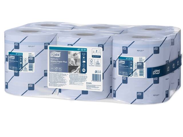 Poetspapier Tork M4 Advanced 2laags 450 vel blauw
