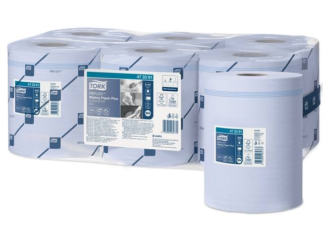 Poetspapier Tork M4 Advanced 2laags 450 vel blauw
