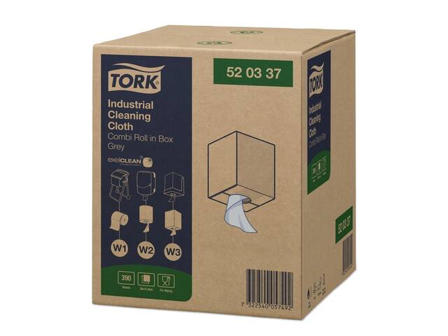 Reinigingsdoek Tork W1 W2 W3 Industrial grijs