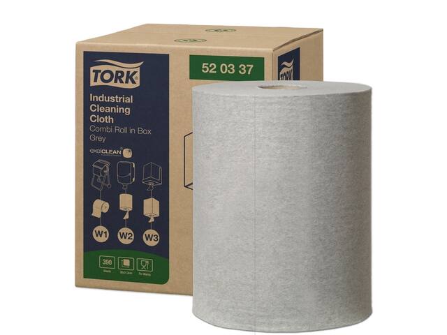 Reinigingsdoek Tork W1 W2 W3 Industrial grijs