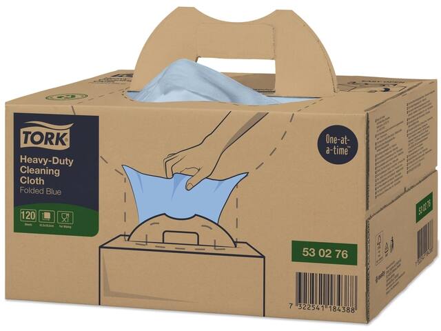 Reinigingsdoek Tork W7 dispenserdoos blauw 530276