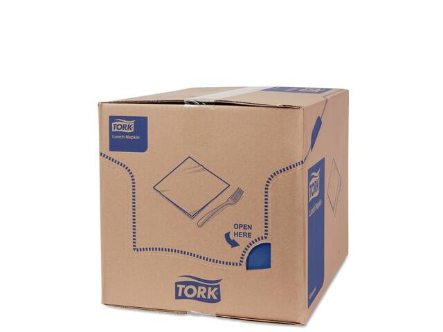 Lunchservet Tork Advanced achtstevouw donkerblauw