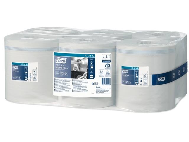 Poetspapier Tork M4 Advanced 1laags 857 vel wit