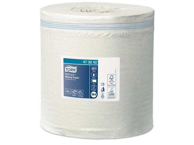 Poetspapier Tork M4 Advanced 1laags 857 vel wit