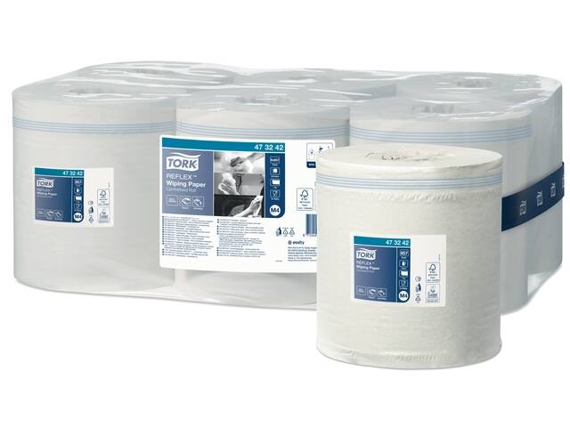 Poetspapier Tork M4 Advanced 1laags 857 vel wit