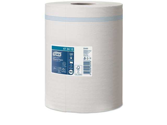 Poetspapier Tork M4 Premium 1laags 340 vel wit