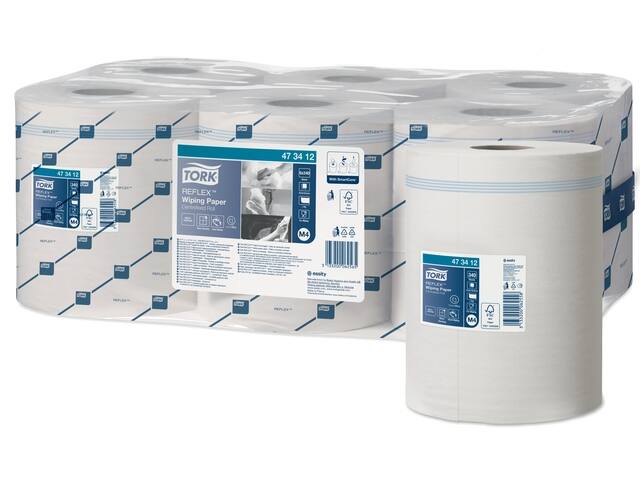 Poetspapier Tork M4 Premium 1laags 340 vel wit