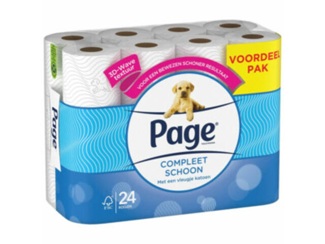 Toiletpapier Page Compleet Schoon 2-laags 140v 24r