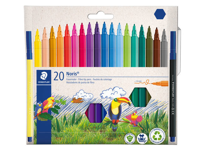 Kleurstift Noris 326 kartonnen etui 20 kleuren