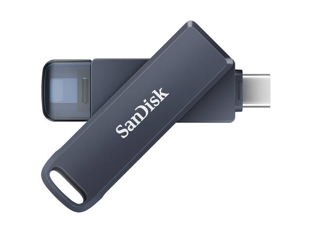 Phone Drive 64GB lightning- USB-C blauw