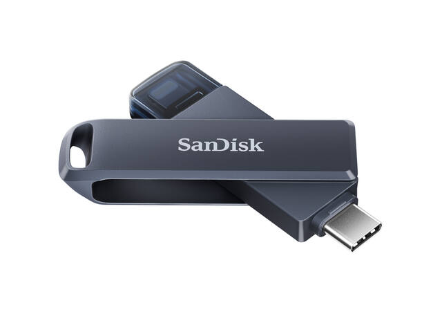 Phone Drive 256GB lightning- USB-C blauw