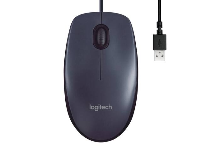 Muis Logitech USB B100 zwart
