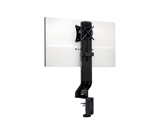 SmartFit space-saving enkele monitorarm - zwart