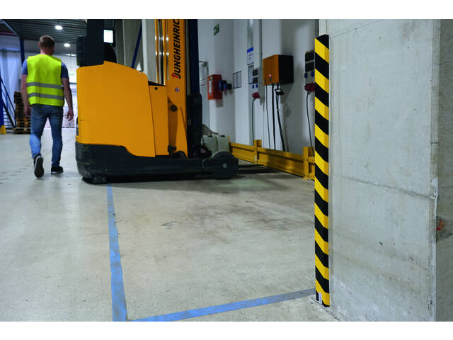 Beschermingsprofiel Durable S20 recht 1m geelzwart