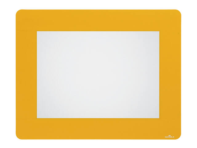 Vloersticker Durable kader voor A4 verwijderb geel