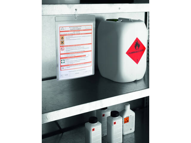 Documenthoes Durable A4 met ophangoog transparant