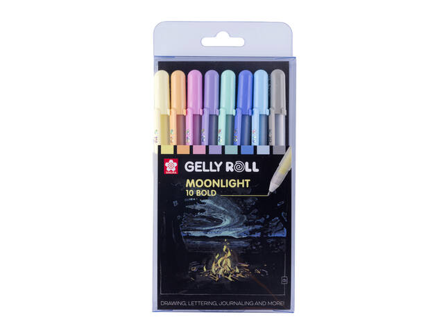 Gelschrijver Sakura Gelly Roll Moonlight 10 pastel