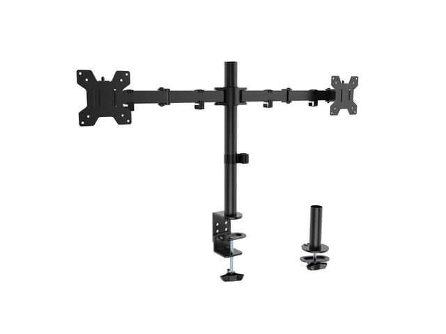 Monitorarm Quantore 2 schermen 17-27 inch zwart