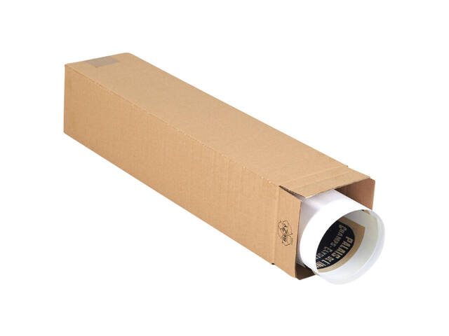 Vierkante koker formaat 610x120x120mm bruin