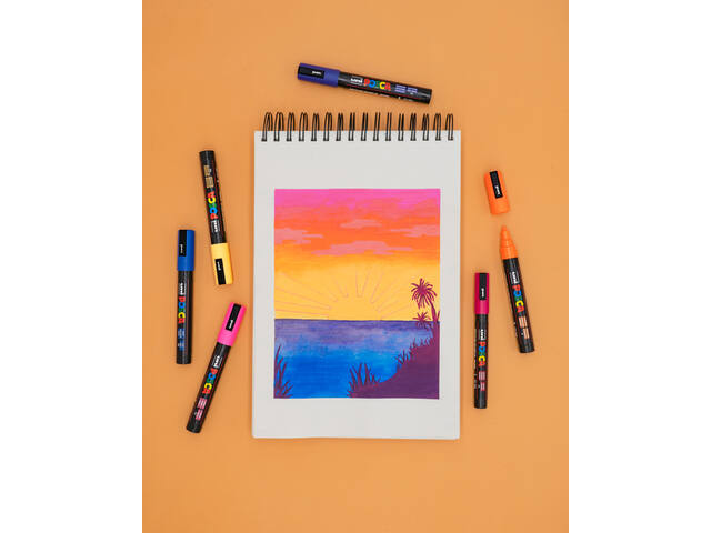 Paintmarker Uni POSCA PC17K EB rechthoek wit