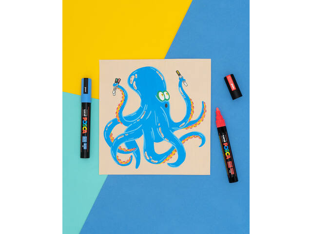 Paintmarker Uni POSCA PC17K EB rechthoek wit
