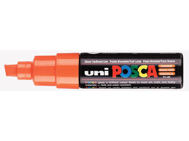 Paintmarker Uni POSCA PC8K B schuin donker oranje
