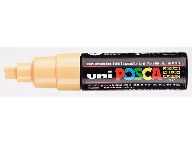 Paintmarker Uni POSCA PC8K B schuin zalmroze