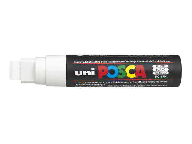 Paintmarker Uni POSCA PC17K EB rechthoek wit