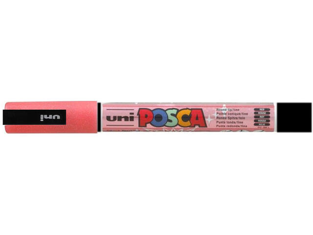 Paintmarker Uni POSCA PC3M F glitter rood