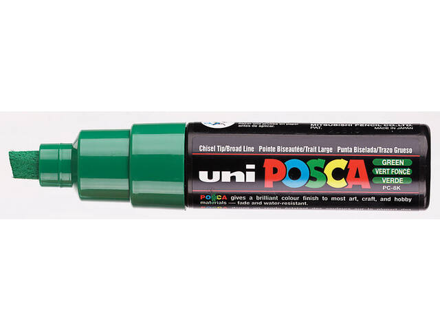 Paintmarker Uni POSCA PC8K B schuin donkergroen