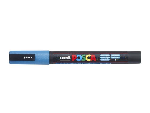 Paintmarker Uni POSCA PC3M F glitter lichtblauw