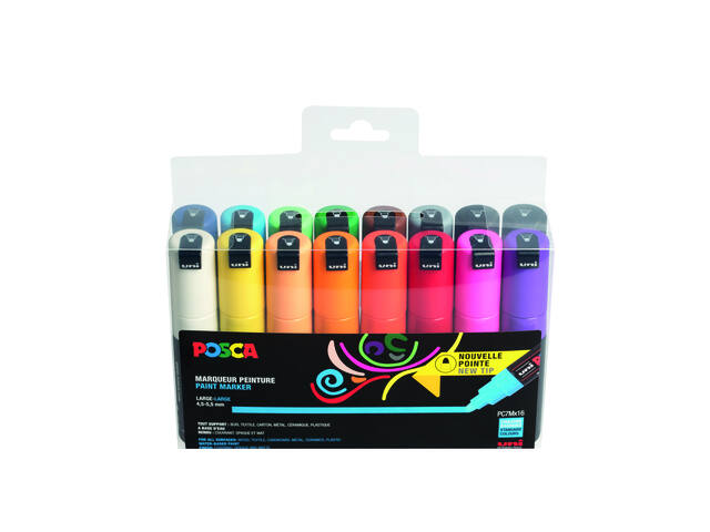 Paintmarker Uni POSCA PC7M B 16st assorti