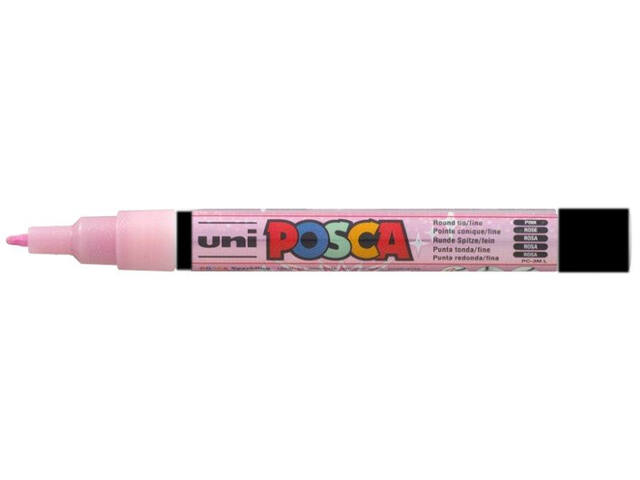 Paintmarker Uni POSCA PC3M F glitter roze