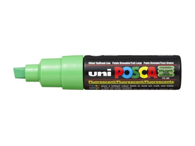 Paintmarker Uni POSCA PC8K B schuin fluor groen