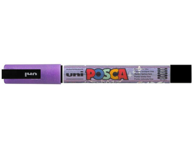 Paintmarker Uni POSCA PC3M F glitter paars