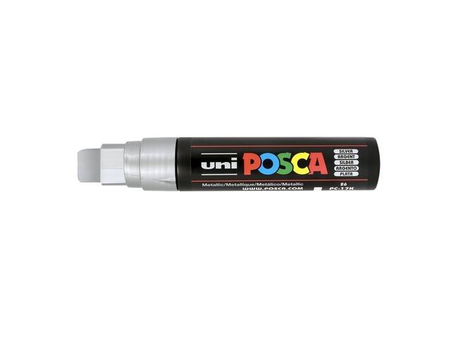 Paintmarker Uni POSCA PC17K EB rechthoek zilver