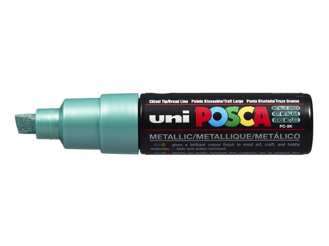 Paintmarker Uni POSCA PC8K B schuin metallic groen
