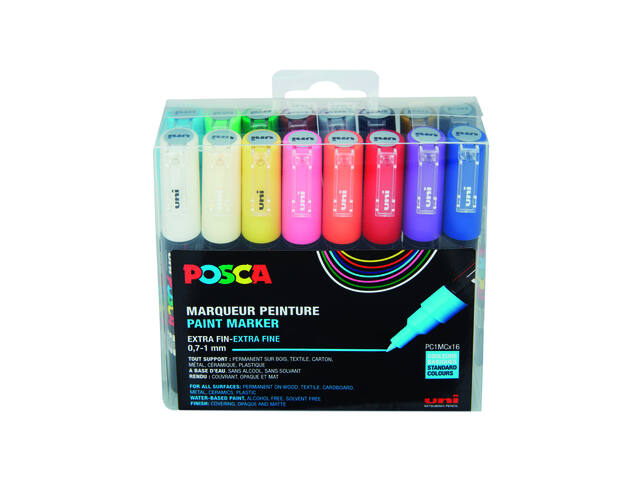 Paintmarker Uni POSCA PC1MC EF 16st assorti